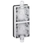 Корпус накладной для открытого монтажа электроустановочных устройств