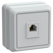 Розетка телефонная 1-м ОП Октава РТ20-ОБ IP20 бел. GENERICA ETO10-K01-DC