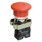 Кнопка управления «Грибок» LAY5-BT42 1НЗ аварийная с фиксацией красн. KARAT IEK BBG80-BT-K04