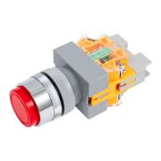 Выключатель кнопочный LED ABLFP ВК-22 d22мм 220В красн. DEKraft 25027DEK