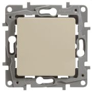 Переключатель 1-кл. СП Etika 10А IP20 250В 10AX безвинтов. зажимы механизм сл. кость IEK 672305