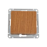 Переключатель проходной 1-кл. СП Glossa 10А IP20 (сх. 6) 10AX механизм дерево дуб SE GSL000561