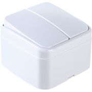 Выключатель 2-кл. ОП Электра 10А IP20 бел. Союз 0031