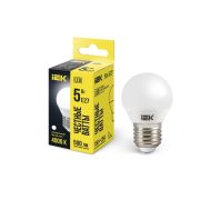 Лампа светодиодная G45 5Вт шар 4000К нейтр. бел. E27 450лм 230-240В IEK LLE-G45-5-230-40-E27