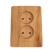 Розетка 2-м СП Blanca 16А IP20 250В без заземл. без защ. шторок ясень SE BLNRS000025