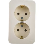 Розетка 2-м ОП Blanca 16А IP20 250В с заземл. без защ. шторок с изолир. пластиной беж. SE BLNRA010217