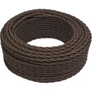 Провод ретро 2х2.5 матов. корич. (уп.50м) Bironi B1-425-72-50
