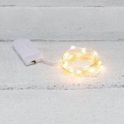 Гирлянда светодиодная «Роса» с крупными каплями 2м 20LED тепл. бел. IP20 2хCR2032 (в комплекте) Neon-Night 302-006