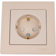 Розетка AtlasDesign 16А с заземл. со шторками в сборе песочн. SE ATN001244