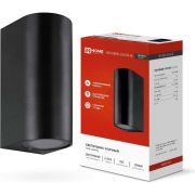 Светильник НБУ RONDO-2хGU10-BL IP65 уличный настен. двусторон. под лампу 2хGU10 алюм. черн. IN HOME 4690612044705