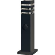 Светильник НБУ POLO-SP600WO-A60-BL E27 IP65 600мм уличный напольн. под лампу A60 с розеткой алюм. черн. IN HOME 4690612051666