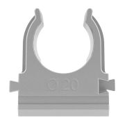 Держатель для труб (клипса) d20мм сер. TOKOV ELECTRIC TKE-LC-20-G